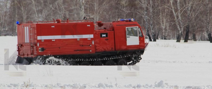 Пожарная порошковая машина на базе ЧЕТРА ТМ-140