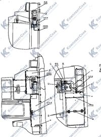 2502-53-1СП Система отопления и вентиляции кабины 76