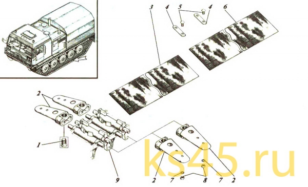 Гусеница с лентой ТМ120-35-сб101