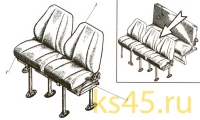Сиденья пассажирские ТМ 120-60-сб1(5)